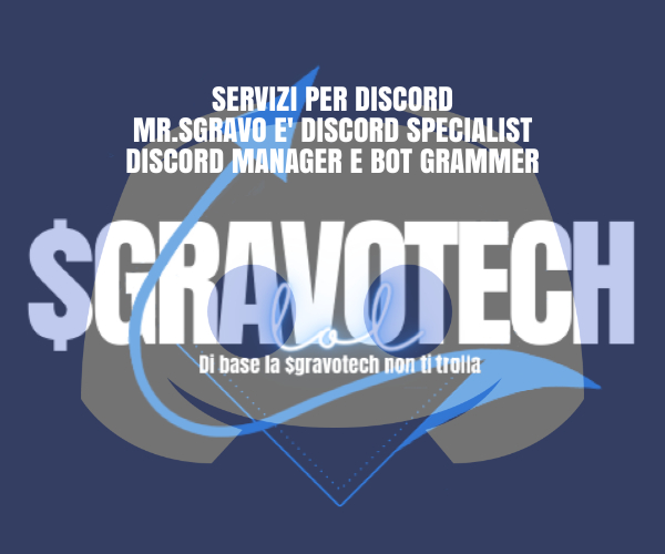 Banner con il logo dei servizi Discrod Sgravotech