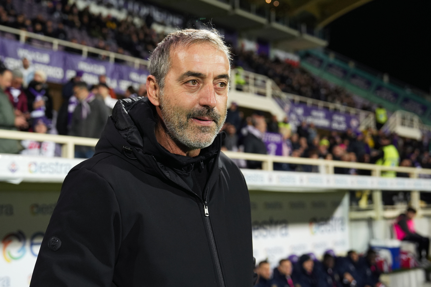 L'allenatore del Lecce Marco Giampaolo al Franchi per la trasferta con la Fiorentina Junews.it