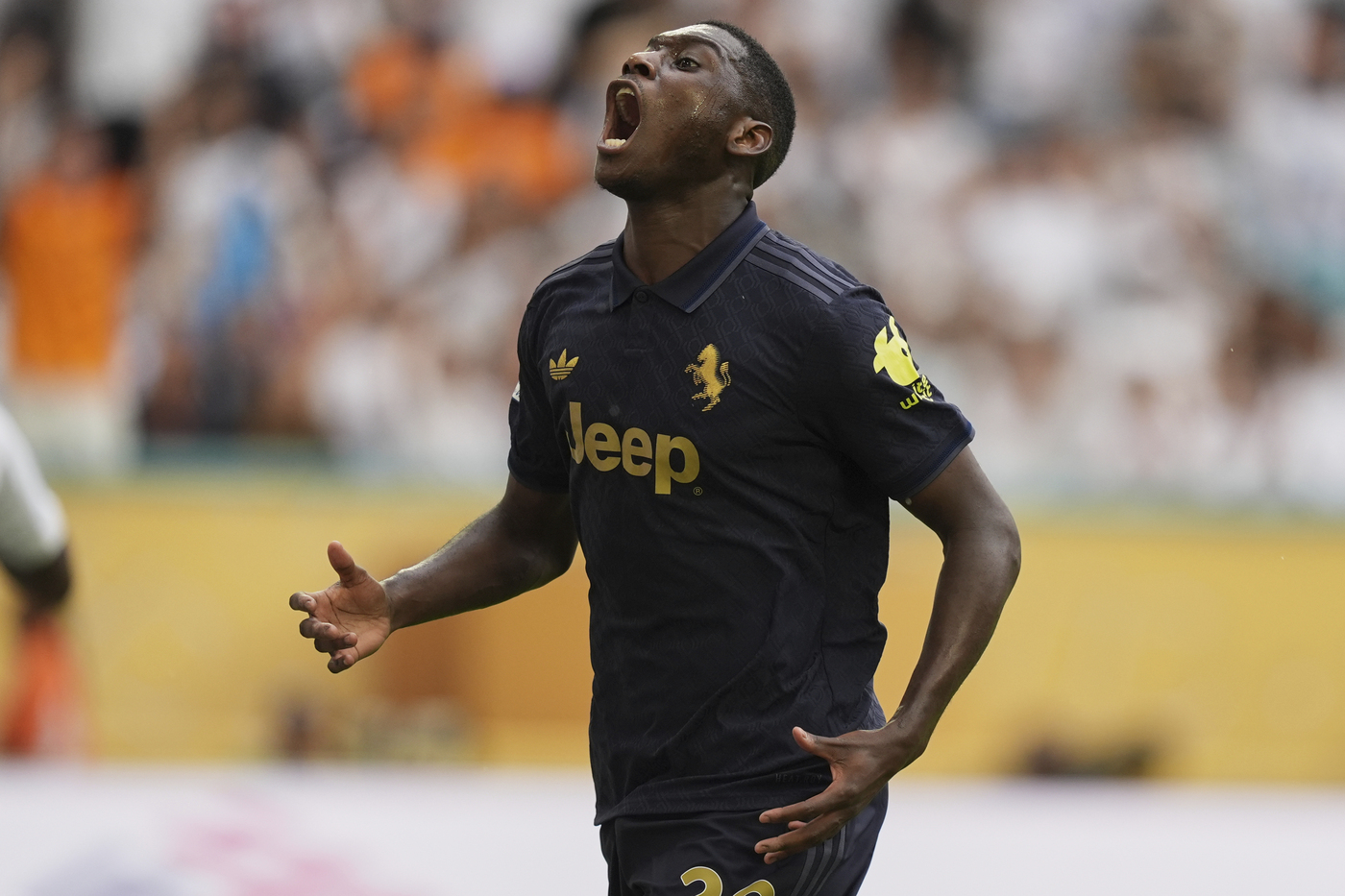 L'attaccante della Juventus Randal Kolo Muani in campo durante il Mondiale per Club Junews.it